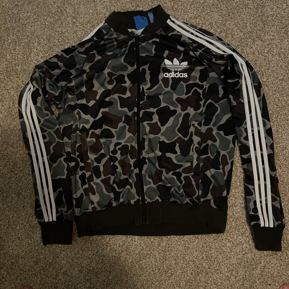 Camo Adidas zipup sweatshirt